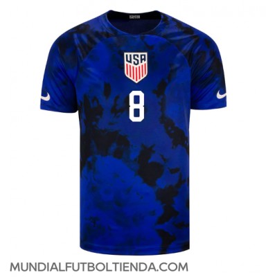 Camiseta Estados Unidos Weston McKennie #8 Segunda Equipación Replica Mundial 2022 mangas cortas